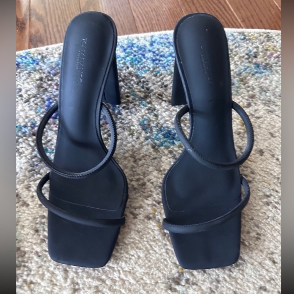 Tony Bianco Black Strappy Heels